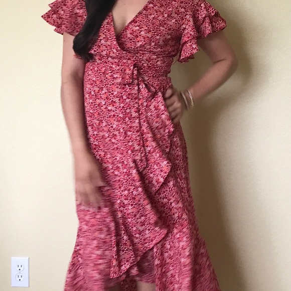 Max studio floral wrap dress misa style NWT - Picture 5 of 9